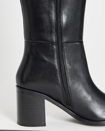 Anthology Yara High Leg Leather Western Boots - Standard Fit (D) & Standard Calf