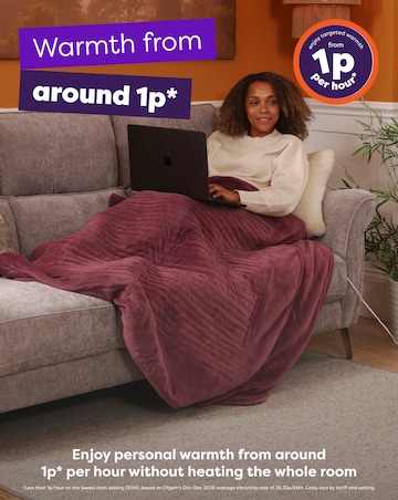 Slumberdown Comfy Hugs Heated Throw