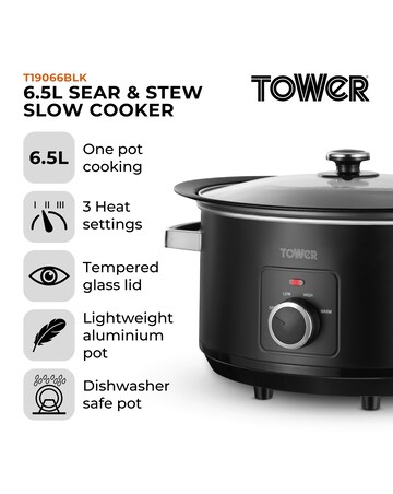 Tower 6.5L Sear & Stew Slow Cooker