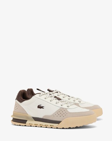 Lacoste Slam Shot Trainers - Off White/Brown