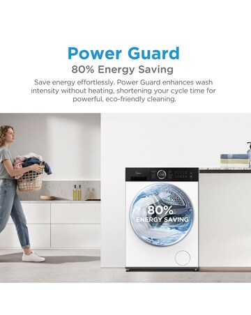 Midea 9kg Washer Dryer - White + Installation