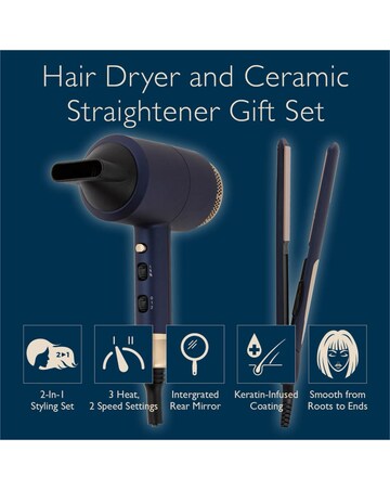 Carmen Hair Dryer and Straightener Set