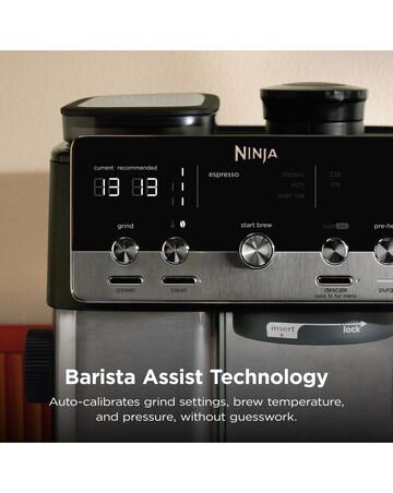 Ninja Luxe Cafe MINI Espresso Machine ES301UK Black & Stainless Steel