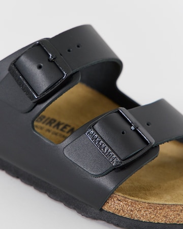 Birkenstock Classic Smooth Leather Arizona Sandals - Black