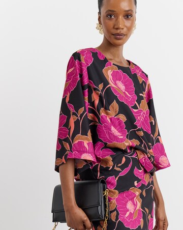 Joanna Hope Printed Crepe Blouse
