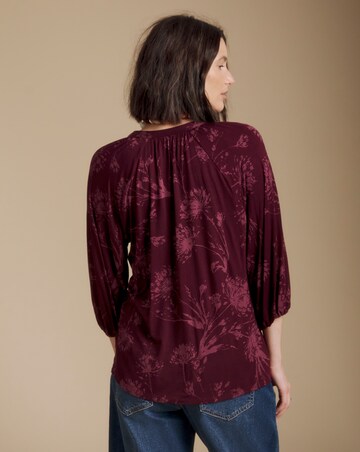 Julipa Printed Jersey Blouse