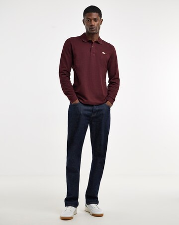 Lacoste Classic Long Sleeve Pique Polo - Burgundy