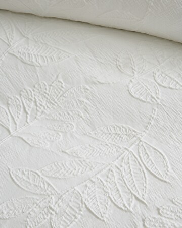 Catherine Lansfield Jacquard Leaves Duvet Cover Set