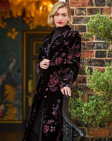 Joe Browns Boutique Printed Velvet Coat