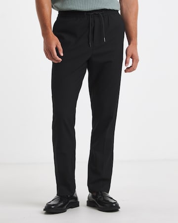 Black Elasticated Jogger Trouser