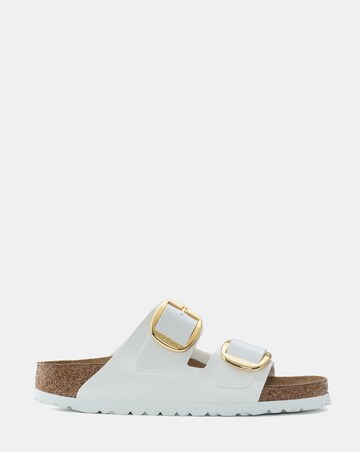 Birkenstock Arizona White Big Buckle Sandals - Standard Fit (D)