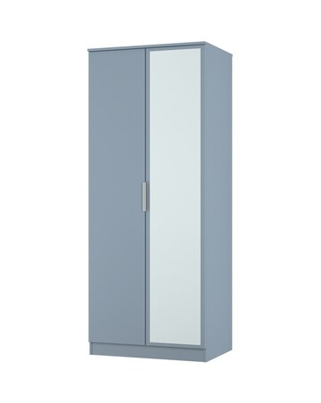 Humber Ready Assembled 2 Door Mirrored Wardrobe - Kids