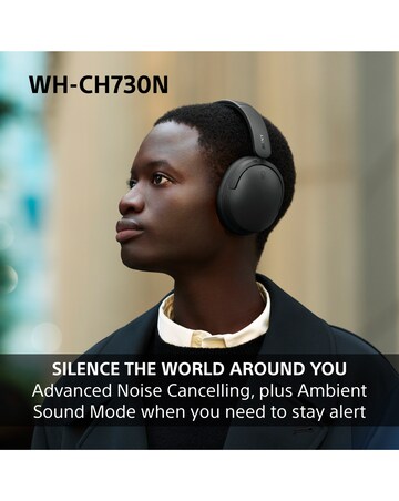Sony WH-CH730N Wireless Noise Cancelling Over-Ear Headphones - Black