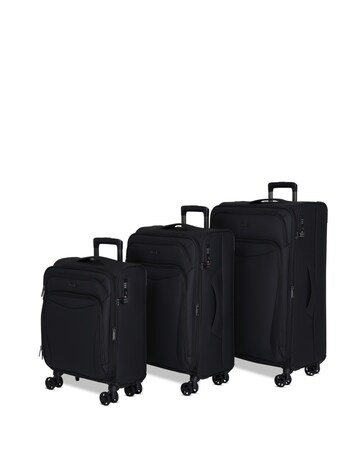 Rock Luggage Vitality 3pc Softshell Suitcase Set