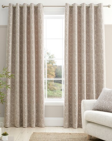 Bianca Chenille Leaves Curtains