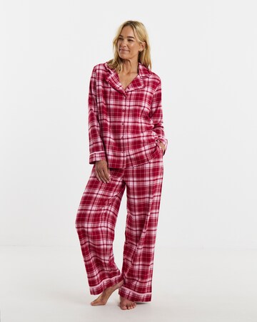 Pretty Secrets Check Button Through Pyjama Set Mini Me - Womens