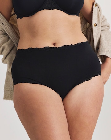 Pretty Secrets 3 Pack Cotton Lace Trim Briefs