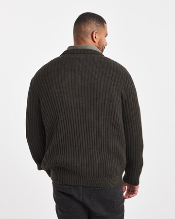 Jack & Jones Jaxon Crew Knit Jumper - Brown