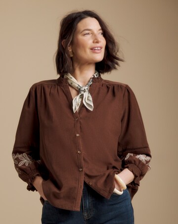 Julipa Embroidered Cord Top