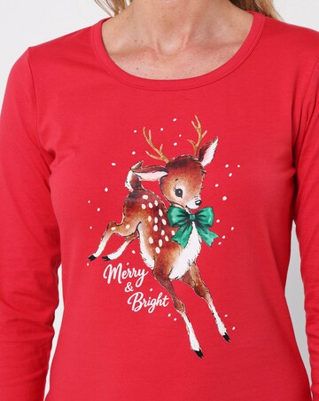 Joe Browns Leaping Reindeer PJ Set