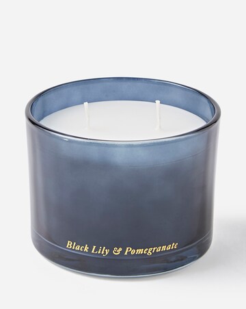 Black Lily & Pomegranate Glass Candle