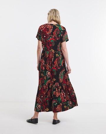 Soft Touch Notch Neck Maxi Dress