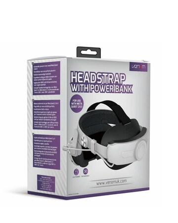 Venom Head Strap with Powerbank for Meta Quest 2, 3 & 3S