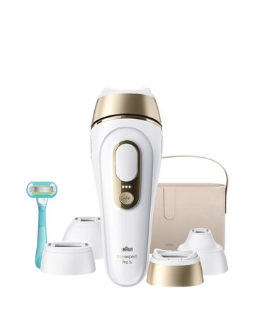 Braun IPL Silk expert Pro 5 At Home Hair Removal 4 Attachment Heads PL5441