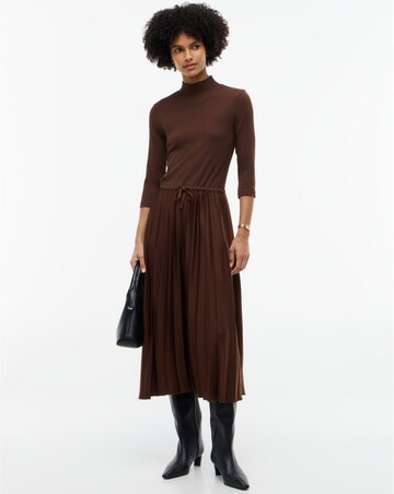 Tommy Hilfiger Slim Rib Mix Midi Dress