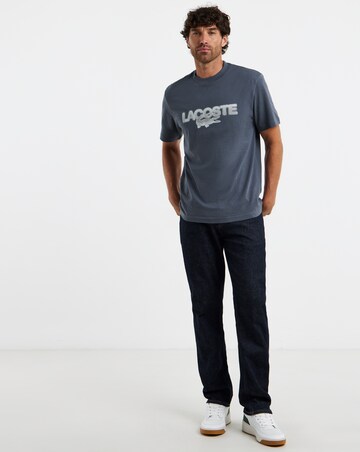 Lacoste Short Sleeve Graphic Printed T-Shirt - Grey