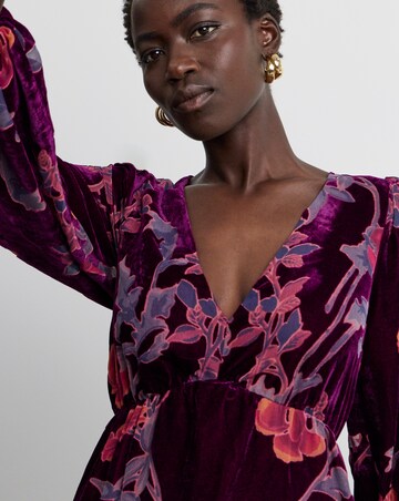 Joanna Hope Velvet Burnout Maxi Dress