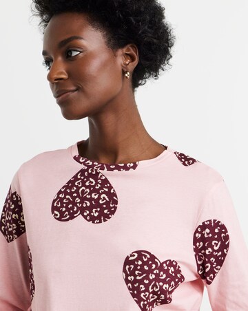 Pretty Secrets Heart Print Pyjama Set