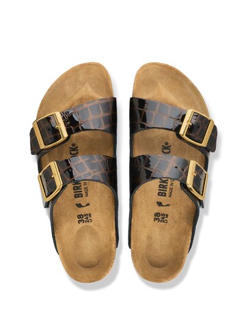 Birkenstock Arizona Natural Leather Mule Sandals - Standard Fit
