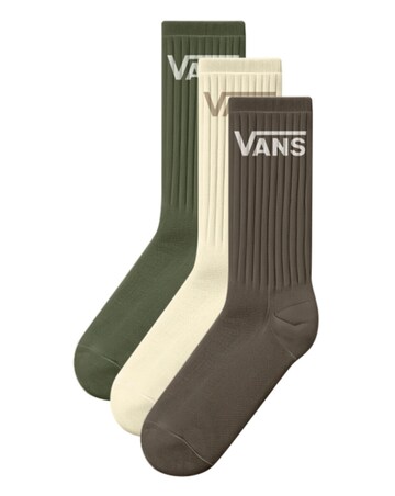 VANS Classic Crew 3 Pack Socks