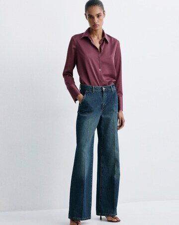 Mango Regular-Fit Satin Shirt