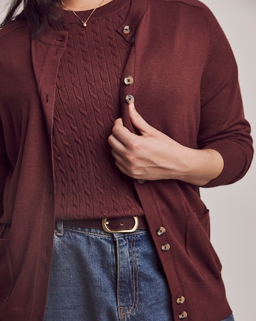 Julipa Cable Knitted Cardigan and Jumper Set