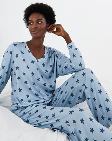 Pretty Secrets Star Print Soft Knit Lounge Set