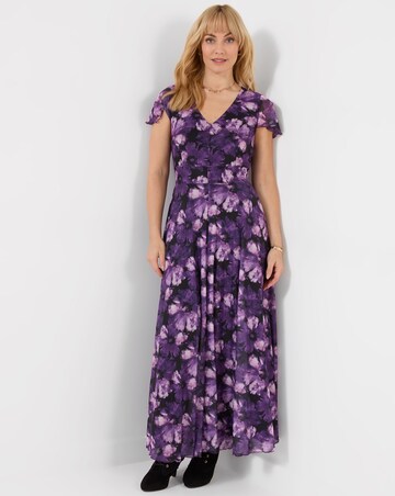 Joe Browns Petite Fabulous Floral Mesh Maxi Dress