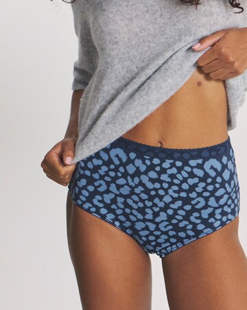 Pretty Secrets (3 Pack) Microfibre Lace Trim Full Breifs