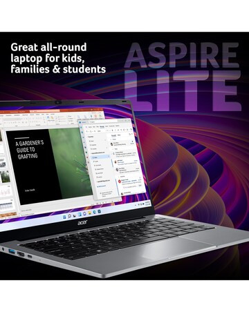 Acer Aspire Lite Laptop - 14in Ryzen 3 8GB 256GB - Silver