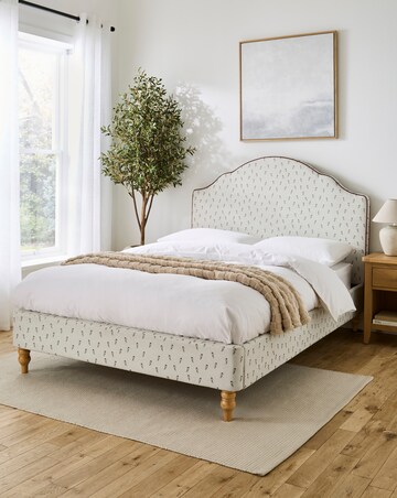 Linnea Flora Bedframe with 3 Layer Memory Foam Hybrid Mattress