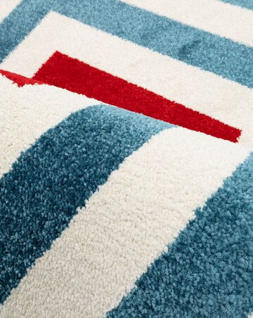 Villa Border Blue Rug