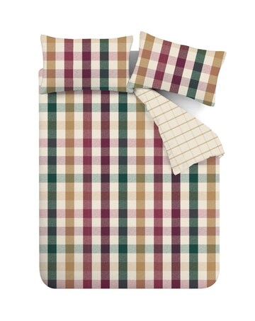 Catherine Lansfield Autumn Check Duvet Cover Set