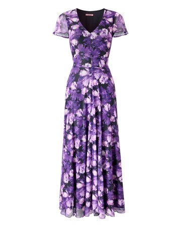 Joe Browns Petite Fabulous Floral Mesh Maxi Dress