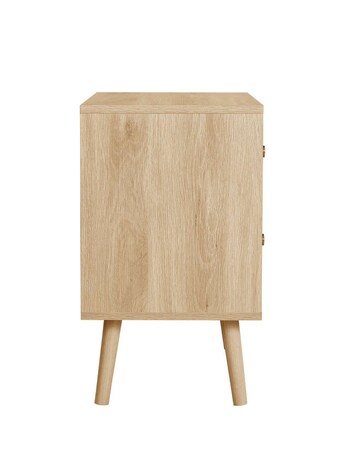 Herringford 2 Drawer Bedside Table