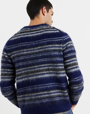 Only & Sons Aiden Relaxed Fit Long Sleeve Crew Knit Jumper - Ocean Blue