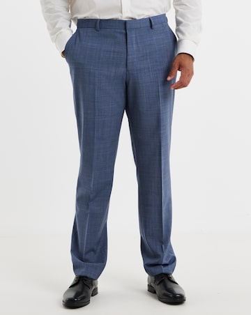 BOSS Blue Wool Mix Suit Trouser