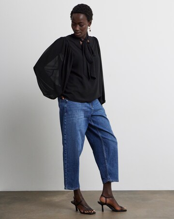 Joanna Hope Chiffon Tie neck Blouse