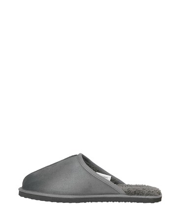 Jack & Jones Dudely Microfibre Mule Slipper - Grey