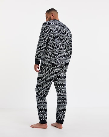Jack & Jones Tristan Printed Lounge Set - Nav